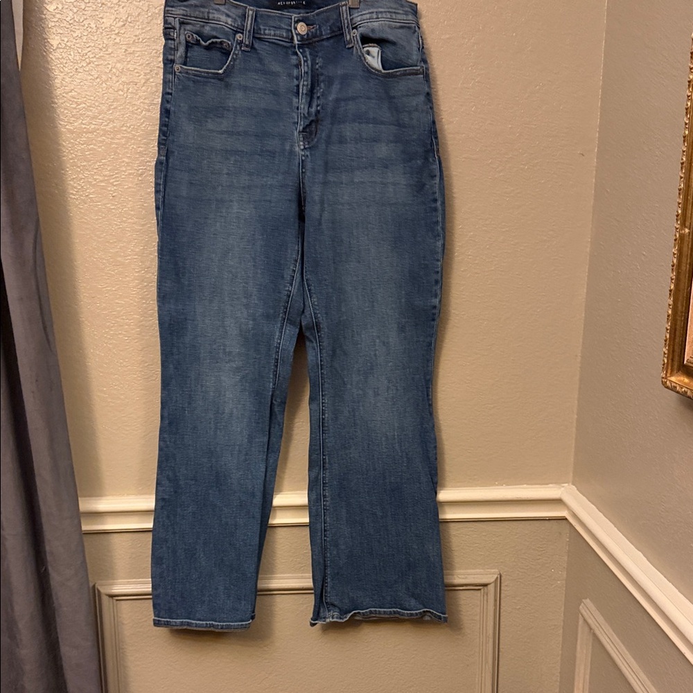 Aeropostale Women's Flare Blue Jeans